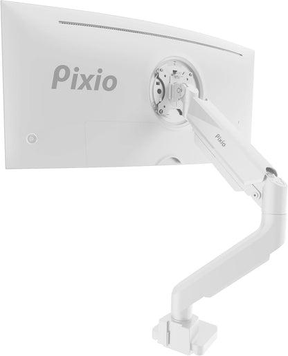 PS2D White Ultrawide Heavy-Duty Premium Dual Monitor Arm Stand Desk Mount - Fits up to 35 inches Two Monitors, Weights up to 33 lbs Each, Compatible with VESA 75x75mm 100x100mm
