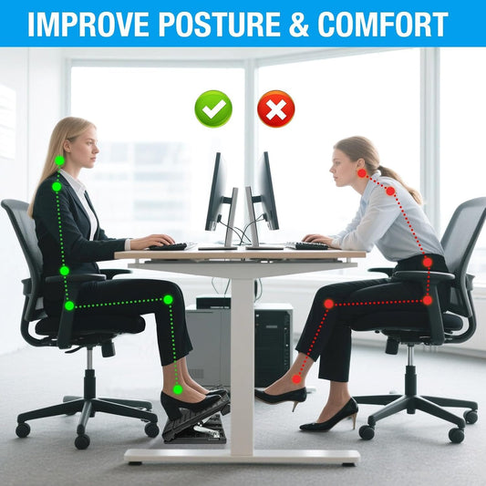 Adjustable Foot Rest Under Desk for Office,Home, Gaming & Study