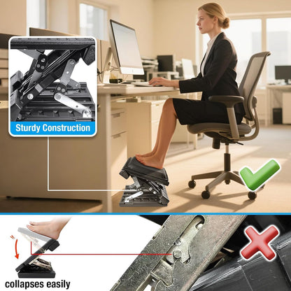 Adjustable Foot Rest Under Desk for Office,Home, Gaming & Study