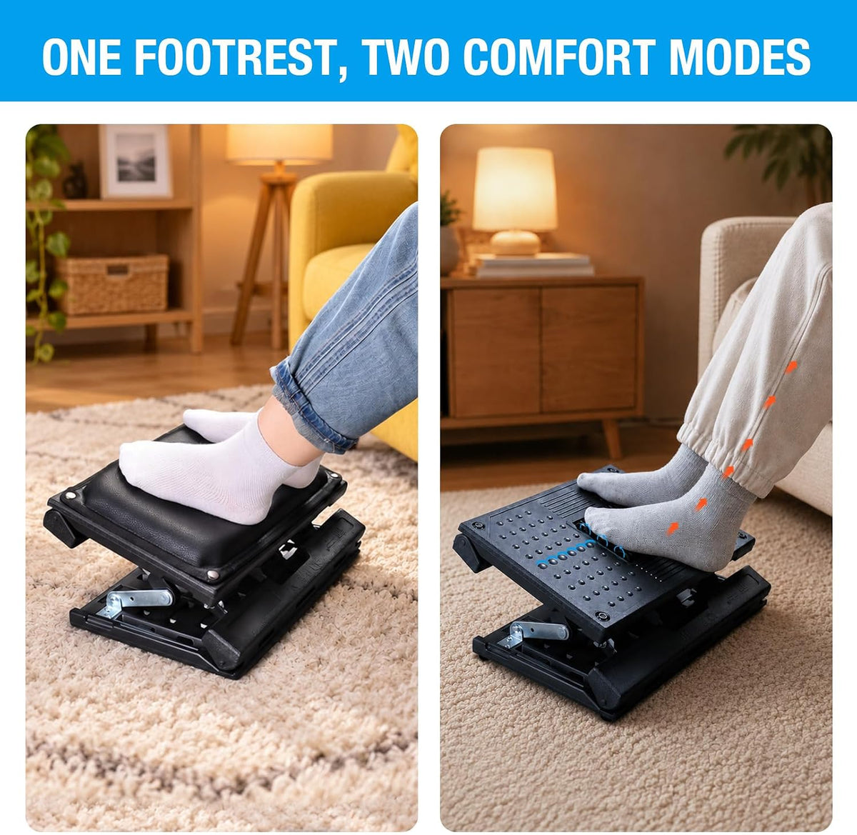 Adjustable Foot Rest Under Desk for Office,Home, Gaming & Study