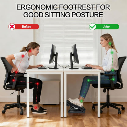 Adjustable Foot Rest Under Desk for Office,Home, Gaming & Study
