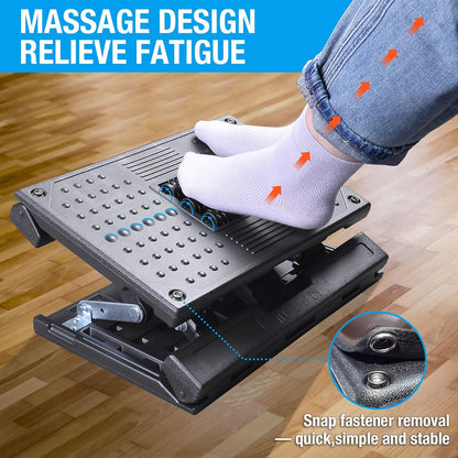 Adjustable Foot Rest Under Desk for Office,Home, Gaming & Study