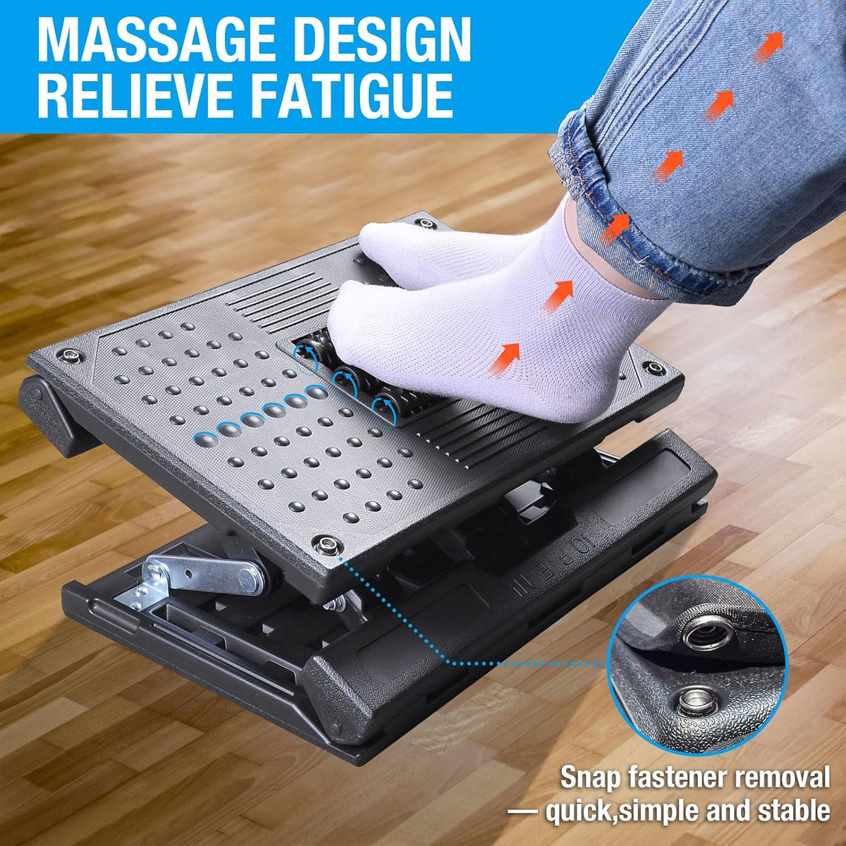Adjustable Foot Rest Under Desk for Office,Home, Gaming & Study