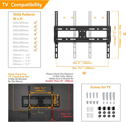 Universal Swivel TV Stand for 27-60 inch Curved/Flat Screen TVs, Table Top TV Base Replacement Holds up to 88 lbs, Height Adjustable TV Stand Mount with Tempered Glass Base, MAX VESA 400x400mm
