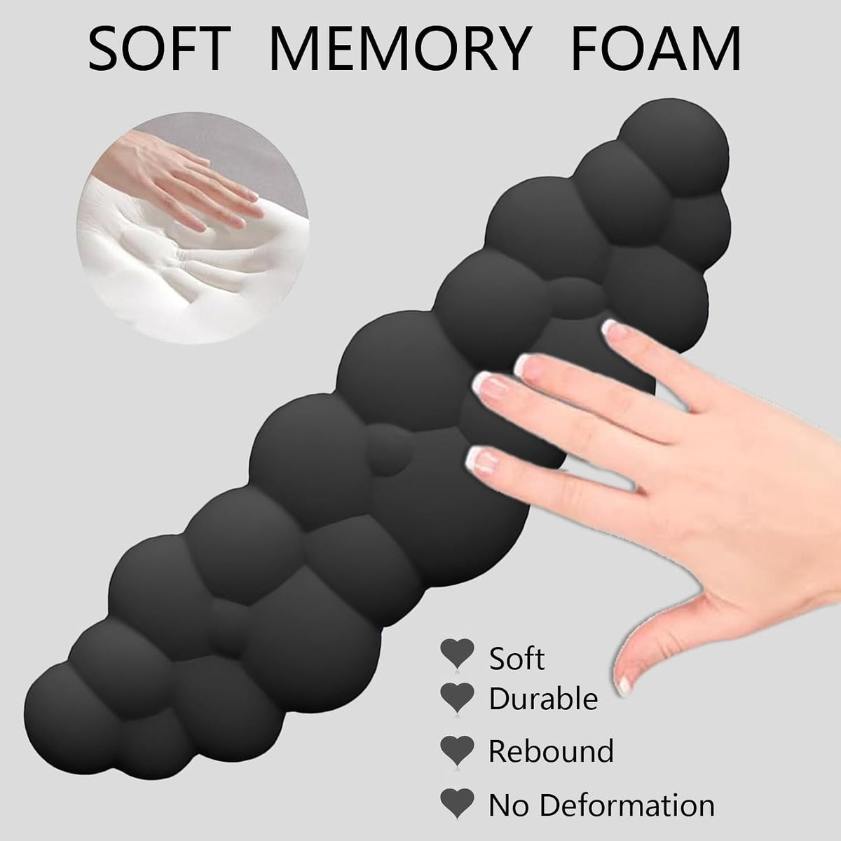 Gel Cloud Wrist Rest Keyboard Clear Purple Mouse Pad with Wrist Rest Set 3PCS Ergonomic Cool Keyboard Wrist Pad Cute Acrylic Coaster Non-Slip Base Cute Transparent Mouse Wrist Pad Support for Computer