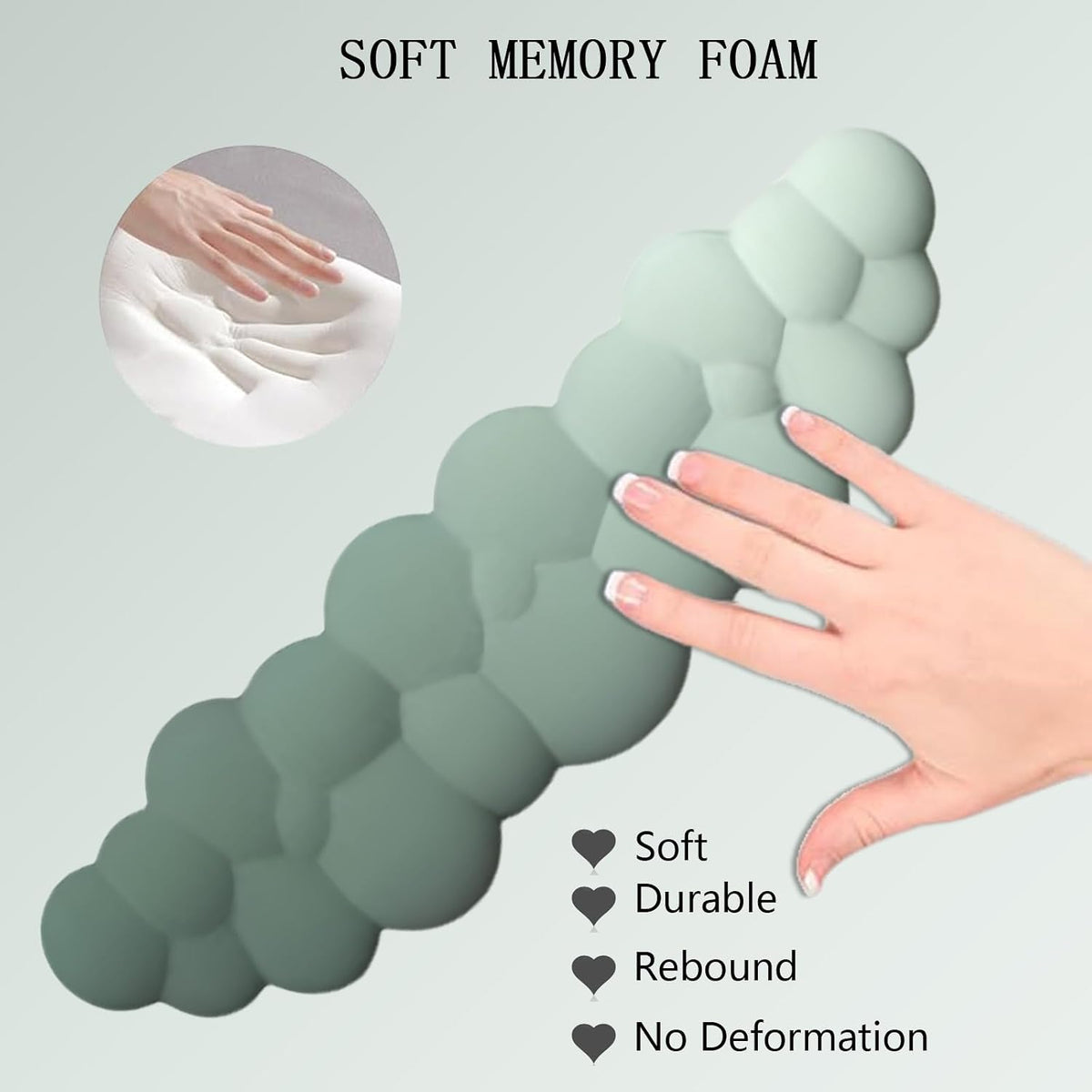 Gel Cloud Wrist Rest Keyboard Clear Purple Mouse Pad with Wrist Rest Set 3PCS Ergonomic Cool Keyboard Wrist Pad Cute Acrylic Coaster Non-Slip Base Cute Transparent Mouse Wrist Pad Support for Computer