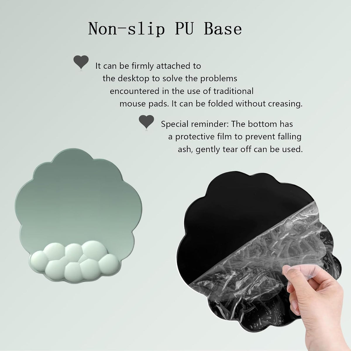 Gel Cloud Wrist Rest Keyboard Clear Purple Mouse Pad with Wrist Rest Set 3PCS Ergonomic Cool Keyboard Wrist Pad Cute Acrylic Coaster Non-Slip Base Cute Transparent Mouse Wrist Pad Support for Computer