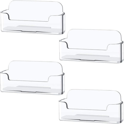 Clear Plastic Business Card Holder,Acrylic Business Card Display for Desk Business Card Stand