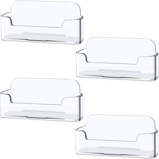 Clear Plastic Business Card Holder,Acrylic Business Card Display for Desk Business Card Stand