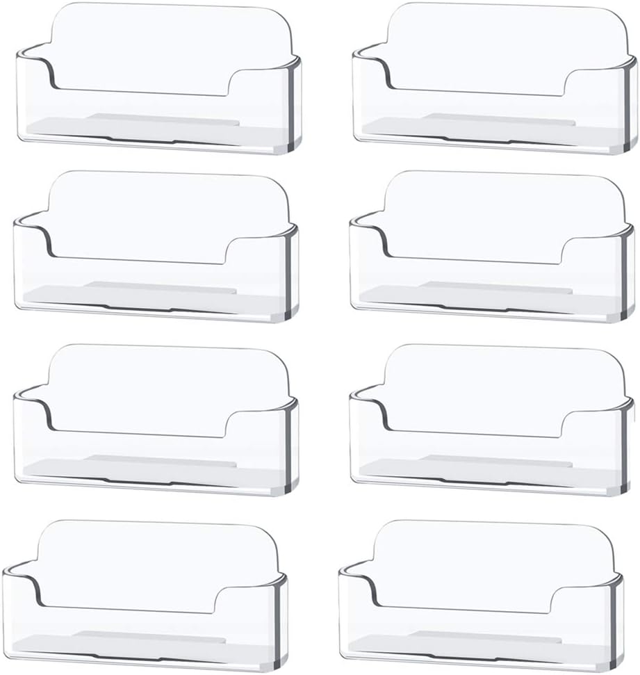 Clear Plastic Business Card Holder,Acrylic Business Card Display for Desk Business Card Stand
