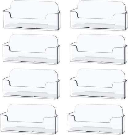 Clear Plastic Business Card Holder,Acrylic Business Card Display for Desk Business Card Stand