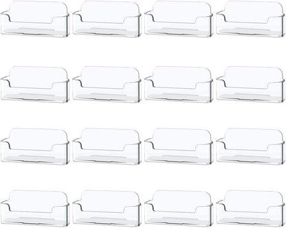 Clear Plastic Business Card Holder,Acrylic Business Card Display for Desk Business Card Stand
