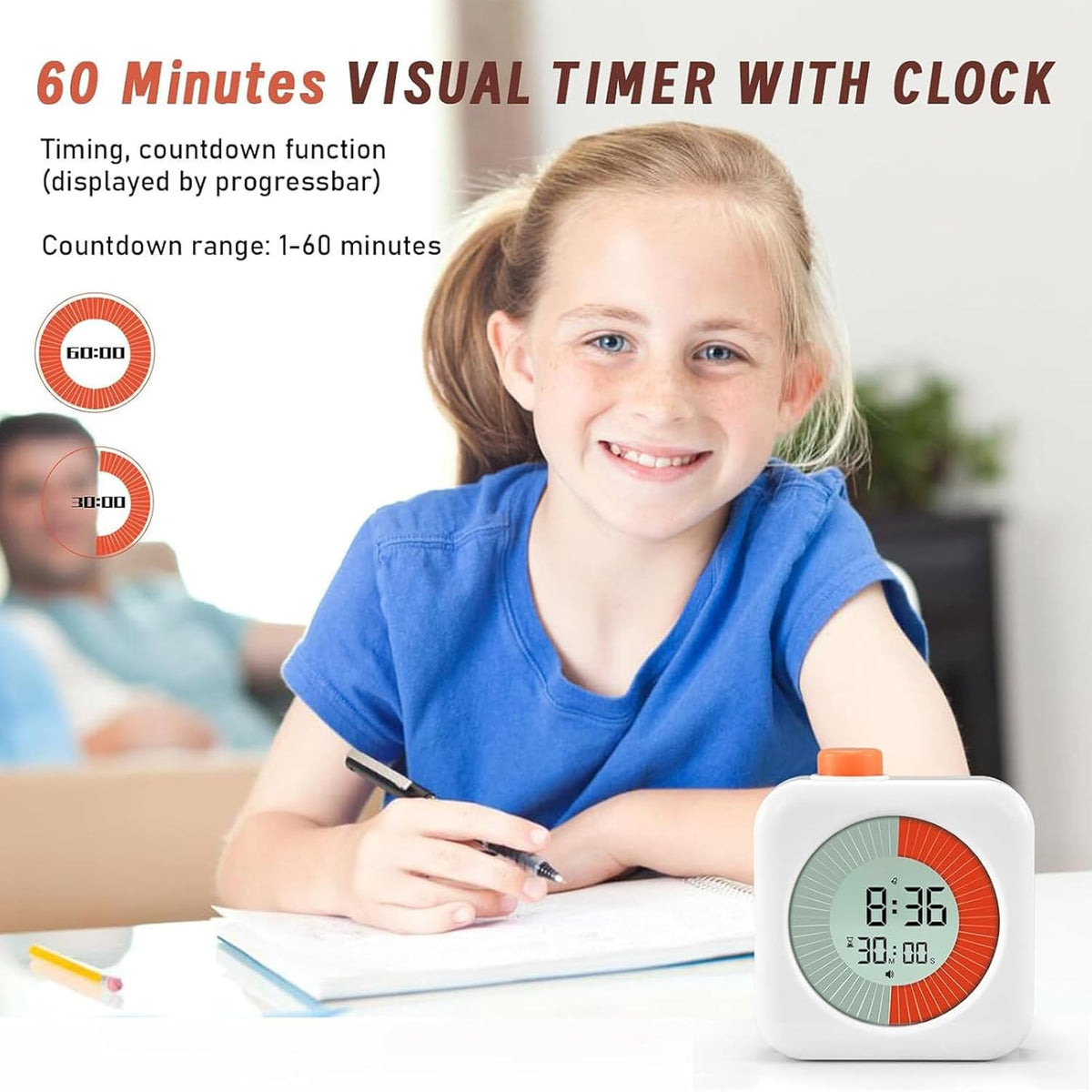 Visual Timer for Kids, ADHD, Toddler Essentials, Boo Basket Stuffers