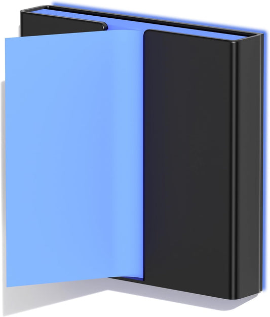 Sticky Note Dispenser, Magnetic Sticky Note Holder for Sticky Notes, 3 x 3 Inch Sticky Note Organizer for Office Home Classroom, Black