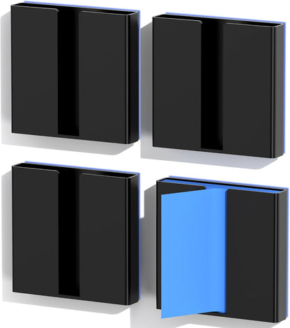 Sticky Note Dispenser, Magnetic Sticky Note Holder for Sticky Notes, 3 x 3 Inch Sticky Note Organizer for Office Home Classroom, Black