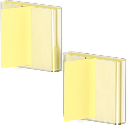 Sticky Note Dispenser, Magnetic Sticky Note Holder for Sticky Notes, 3 x 3 Inch Sticky Note Organizer for Office Home Classroom, Black