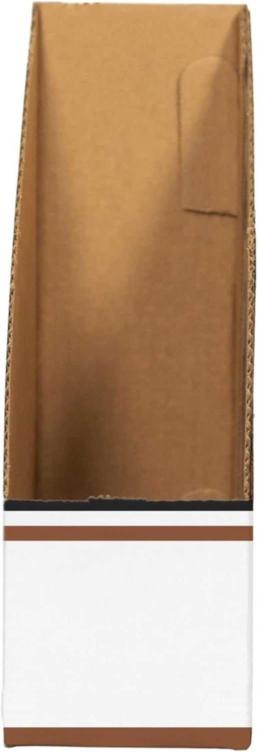 12-Pack Magazine File Holders, Oversized Letter, Wood Grain