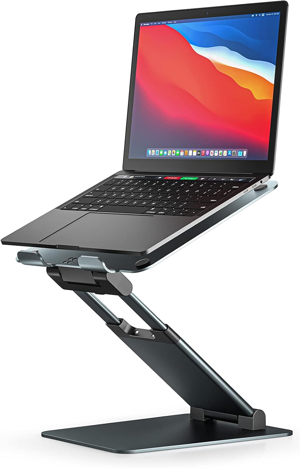 Pull-Out Height Adjustable Laptop Stand for Desk, 22 LB Support