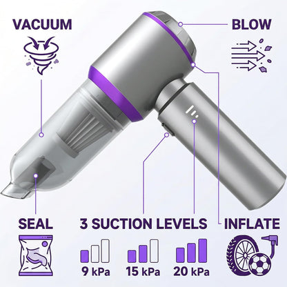 Car Vacuum Cleaner High Power, 20000Pa Portable Cordless Handheld Vacuum