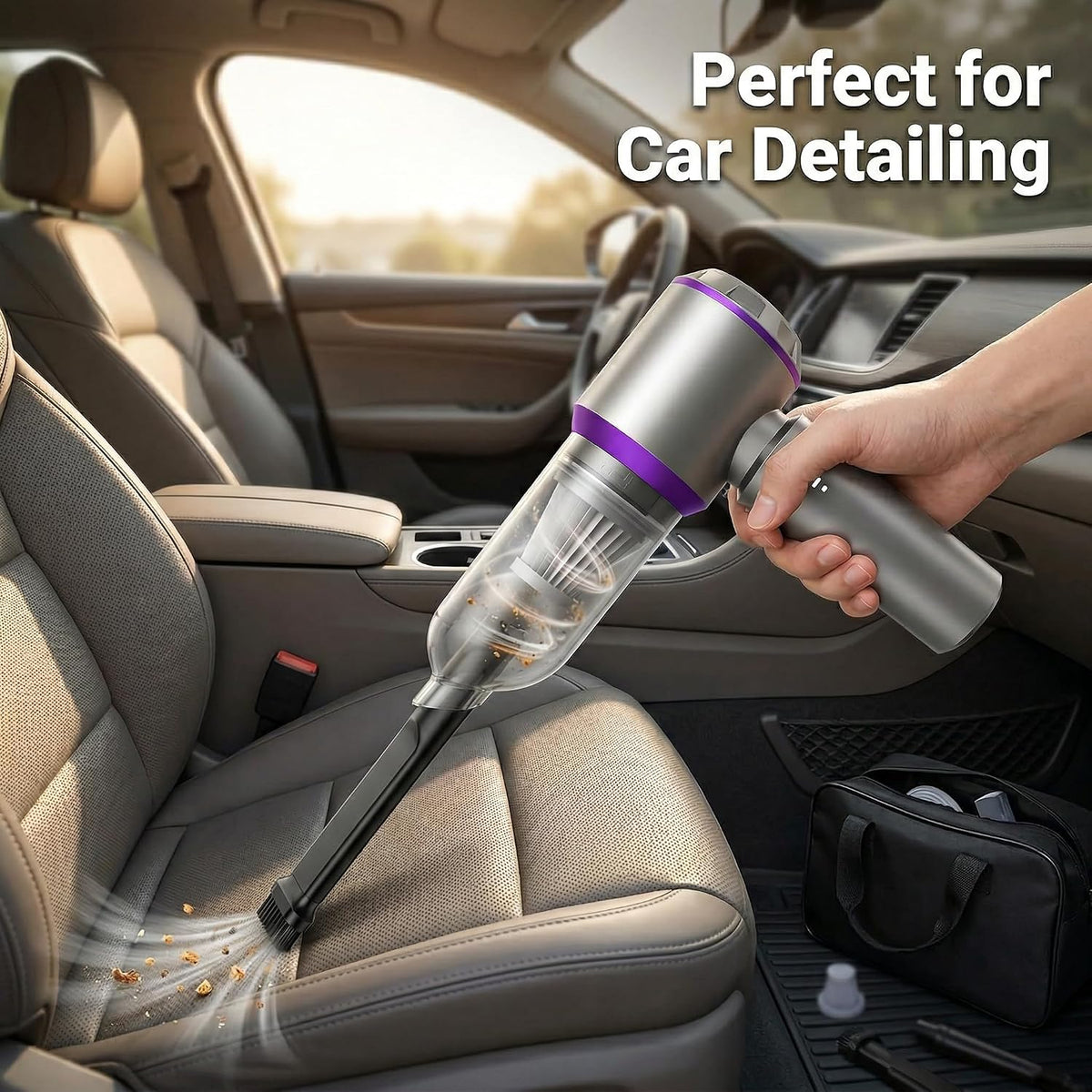 Car Vacuum Cleaner High Power, 20000Pa Portable Cordless Handheld Vacuum