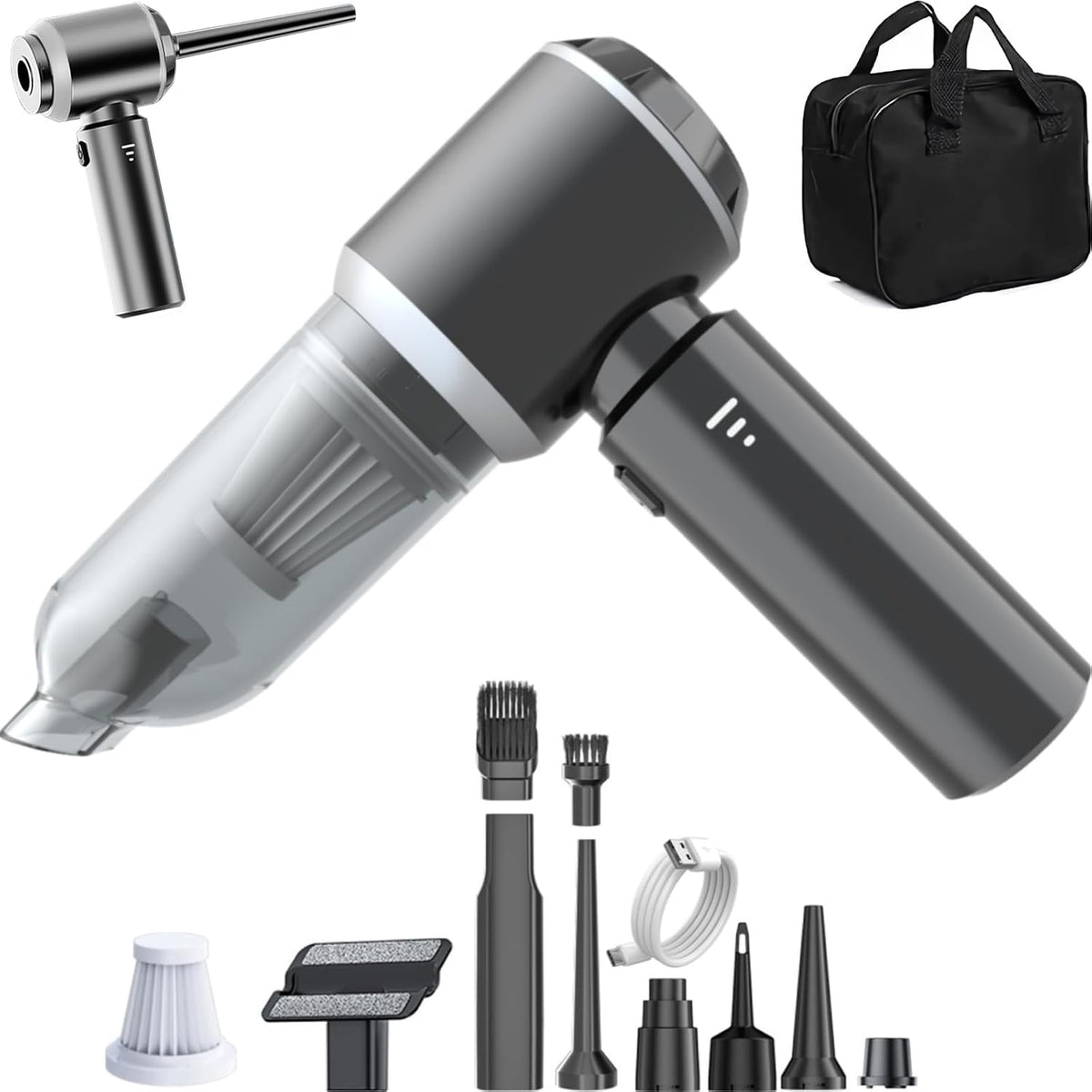 Car Vacuum Cleaner High Power, 20000Pa Portable Cordless Handheld Vacuum