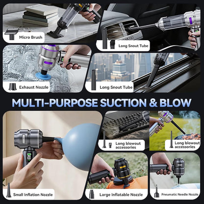 Car Vacuum Cleaner High Power, 20000Pa Portable Cordless Handheld Vacuum
