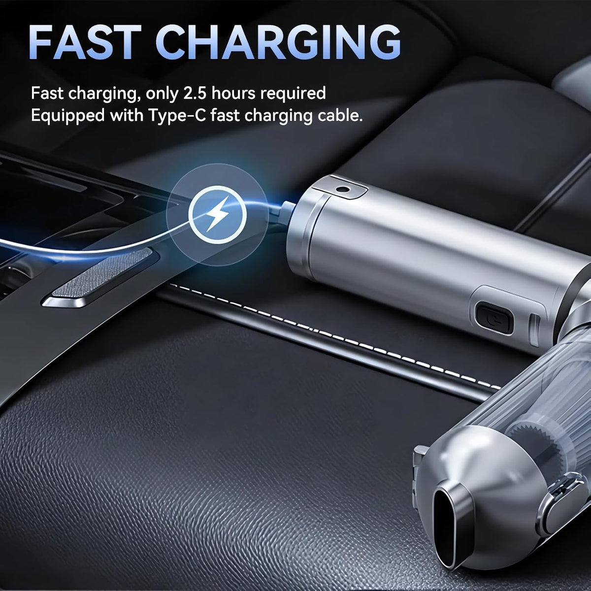 Car Vacuum Cleaner High Power, 20000Pa Portable Cordless Handheld Vacuum