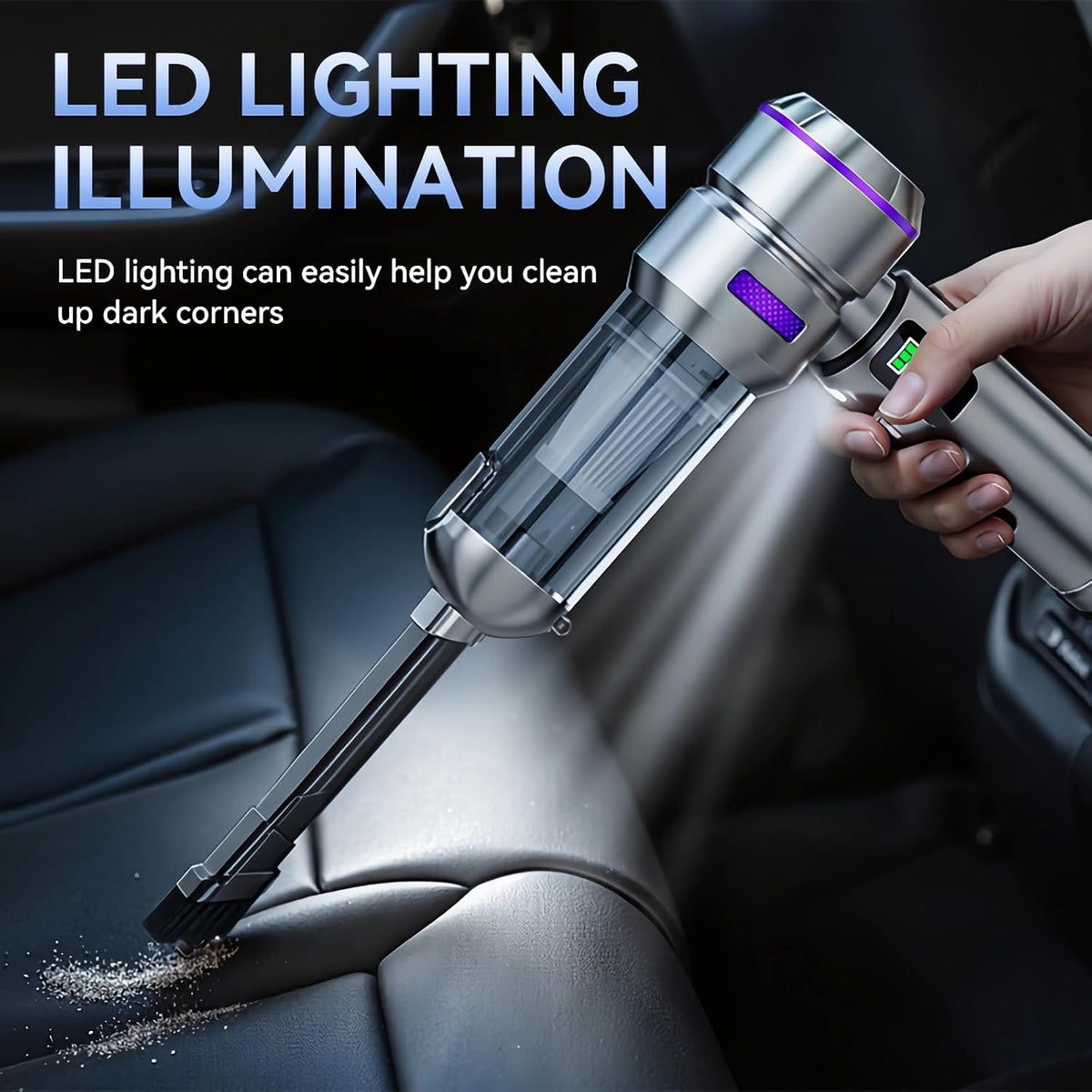 Car Vacuum Cleaner High Power, 20000Pa Portable Cordless Handheld Vacuum