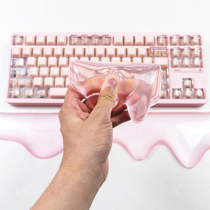 Gel Keyboard and Mouse Wrist Rest Set, Pink Wrist pad for Computer Keyboard