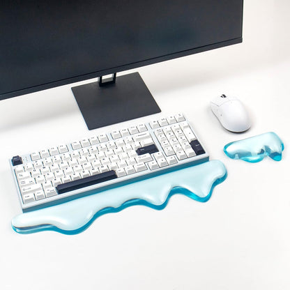 Gel Keyboard and Mouse Wrist Rest Set, Pink Wrist pad for Computer Keyboard