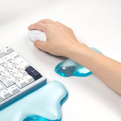 Gel Keyboard and Mouse Wrist Rest Set, Pink Wrist pad for Computer Keyboard