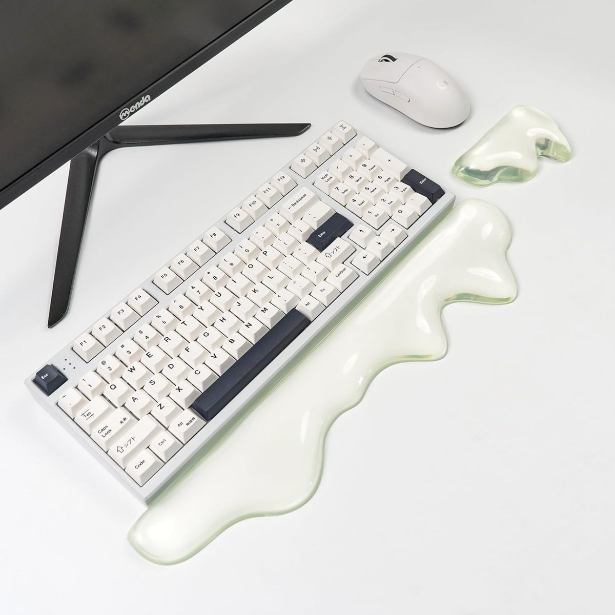 Gel Keyboard and Mouse Wrist Rest Set, Pink Wrist pad for Computer Keyboard