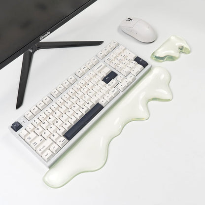 Gel Keyboard and Mouse Wrist Rest Set, Pink Wrist pad for Computer Keyboard