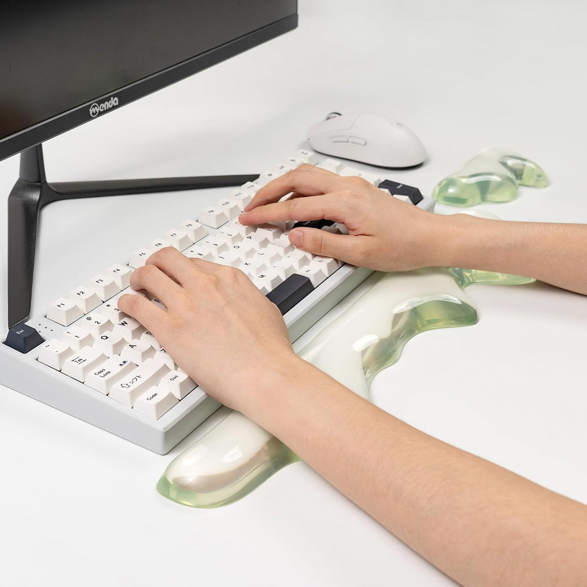 Gel Keyboard and Mouse Wrist Rest Set, Pink Wrist pad for Computer Keyboard