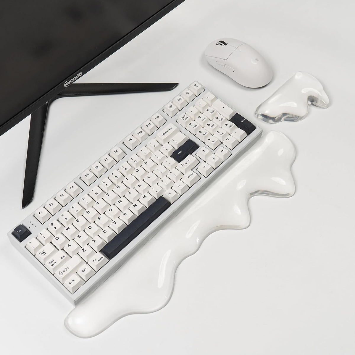 Gel Keyboard and Mouse Wrist Rest Set, Pink Wrist pad for Computer Keyboard