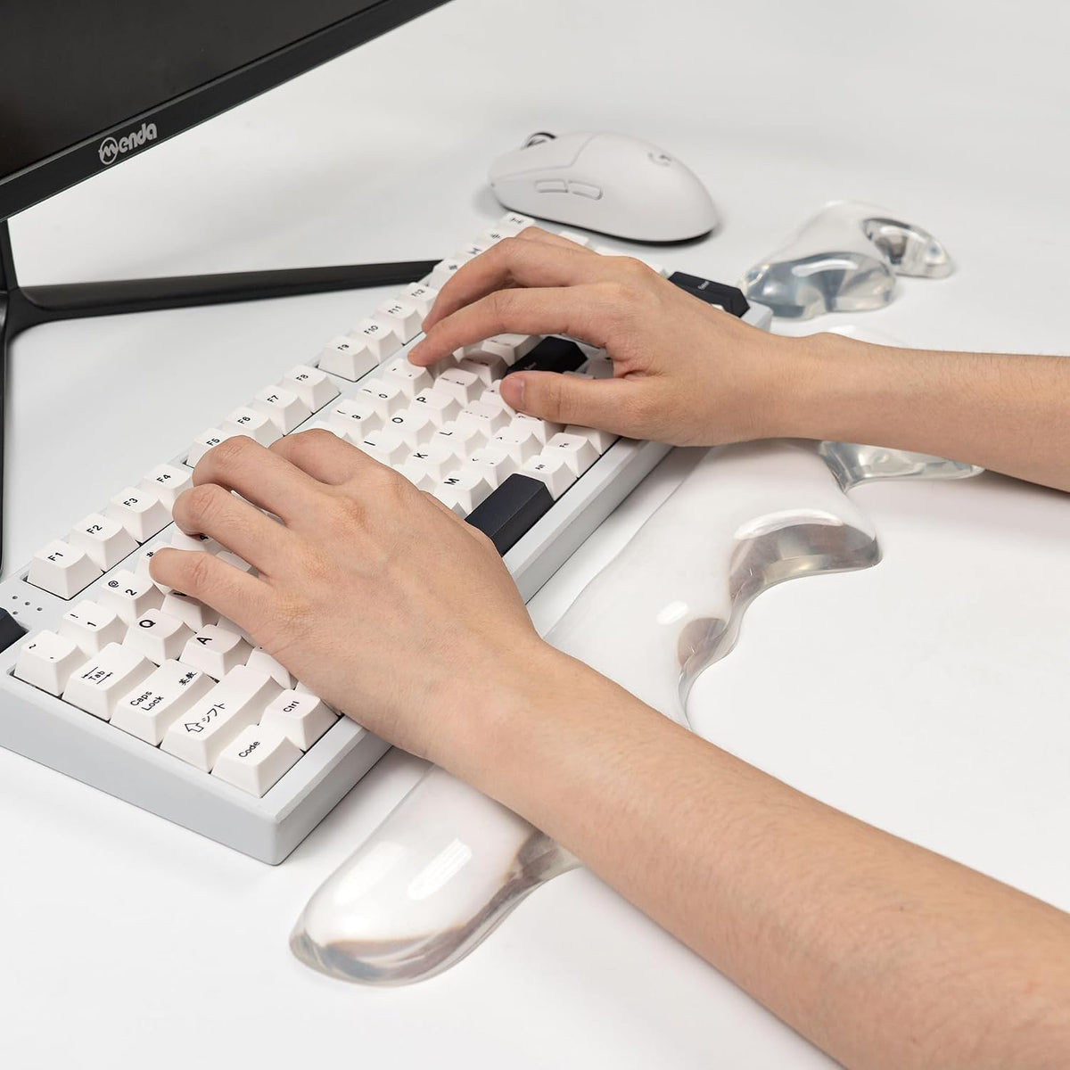 Gel Keyboard and Mouse Wrist Rest Set, Pink Wrist pad for Computer Keyboard