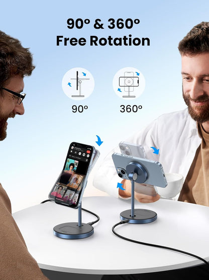 MagFlow 2-in-1 MagSafe Compatible Wireless Charging Stand