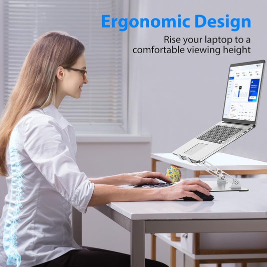 Laptop Stand for Desk, Adjustable Laptop Riser Holder