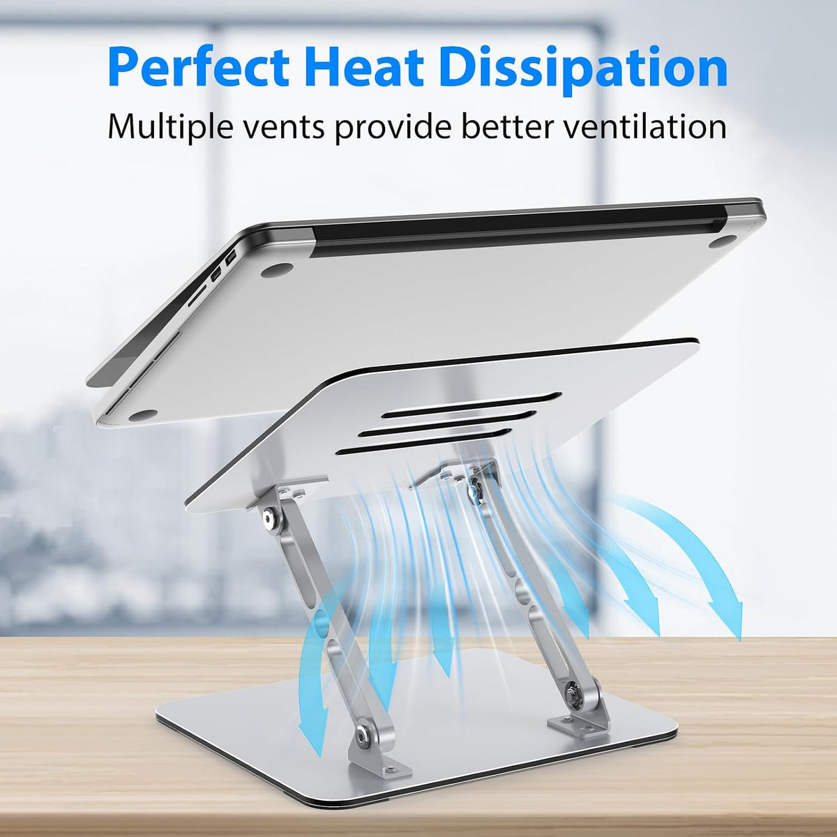 Laptop Stand for Desk, Adjustable Laptop Riser Holder
