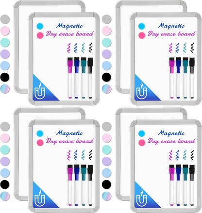 Small Dry Erase Whiteboard, 8.5 x 11 Inches White Board for Kids, Students, Fridge, Locker, Mini Dry Erase Board