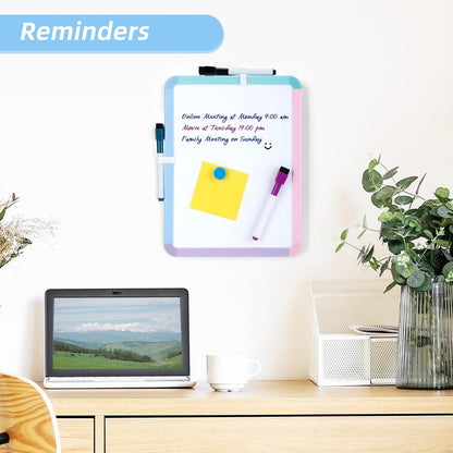 Small Dry Erase Whiteboard, 8.5 x 11 Inches White Board for Kids, Students, Fridge, Locker, Mini Dry Erase Board