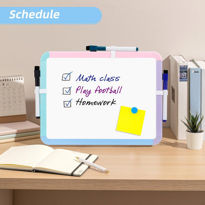 Small Dry Erase Whiteboard, 8.5 x 11 Inches White Board for Kids, Students, Fridge, Locker, Mini Dry Erase Board