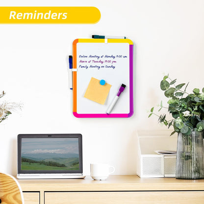Small Dry Erase Whiteboard, 8.5 x 11 Inches White Board for Kids, Students, Fridge, Locker, Mini Dry Erase Board