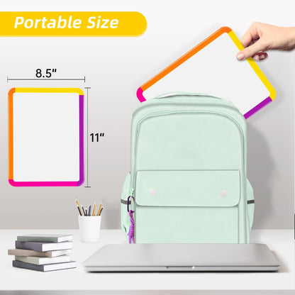 Small Dry Erase Whiteboard, 8.5 x 11 Inches White Board for Kids, Students, Fridge, Locker, Mini Dry Erase Board
