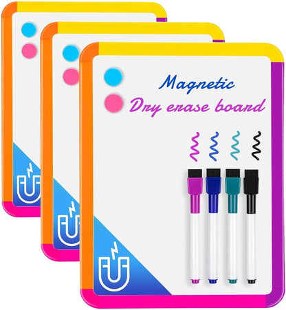 Small Dry Erase Whiteboard, 8.5 x 11 Inches White Board for Kids, Students, Fridge, Locker, Mini Dry Erase Board
