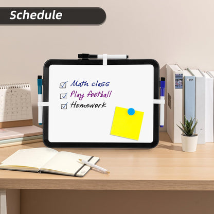 Small Dry Erase Whiteboard, 8.5 x 11 Inches White Board for Kids, Students, Fridge, Locker, Mini Dry Erase Board