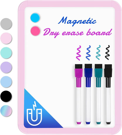 Small Dry Erase Whiteboard, 8.5 x 11 Inches White Board for Kids, Students, Fridge, Locker, Mini Dry Erase Board