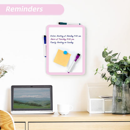 Small Dry Erase Whiteboard, 8.5 x 11 Inches White Board for Kids, Students, Fridge, Locker, Mini Dry Erase Board