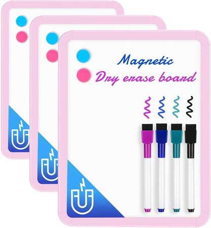 Small Dry Erase Whiteboard, 8.5 x 11 Inches White Board for Kids, Students, Fridge, Locker, Mini Dry Erase Board