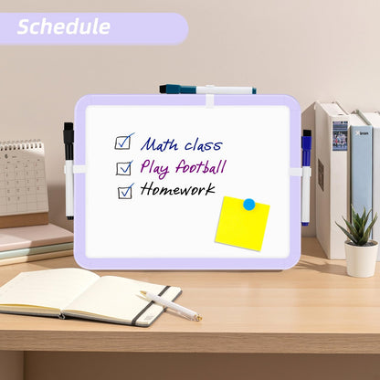 Small Dry Erase Whiteboard, 8.5 x 11 Inches White Board for Kids, Students, Fridge, Locker, Mini Dry Erase Board